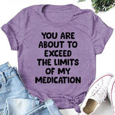Você está prestes a imprimir uma camiseta feminina com slogan